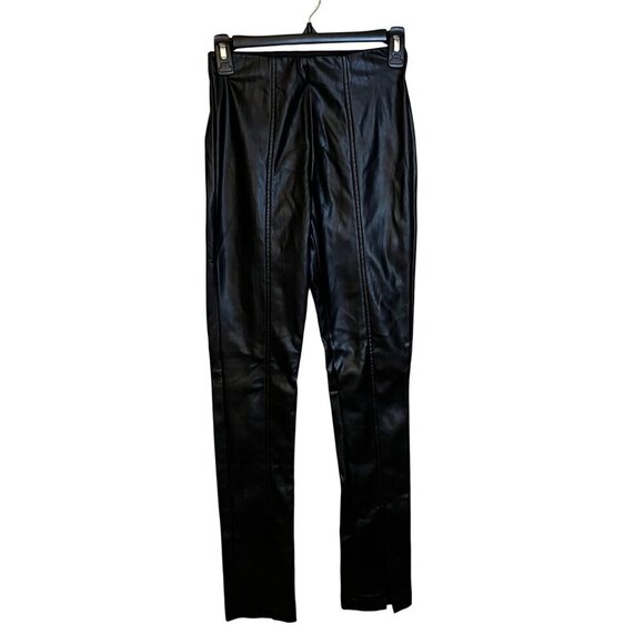 Steve Madden Anastasia Leggings in Black XSmall Womens Vegan Faux Leather Pants - Picture 5 of 11